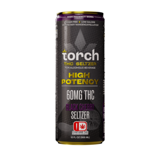 Black Cherry High Potency 60mg THC Seltzer (12oz)